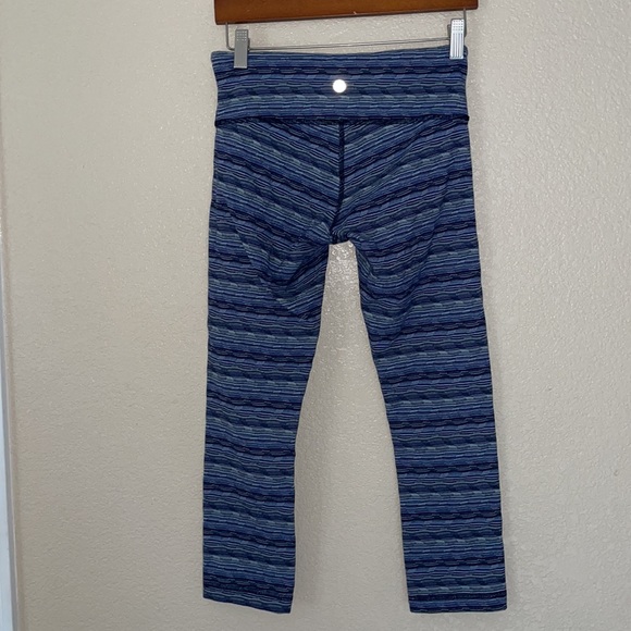 Lululemon Wunder Under Space Dye Twist Crop Leggings Size 4 - Picture 1 of 12